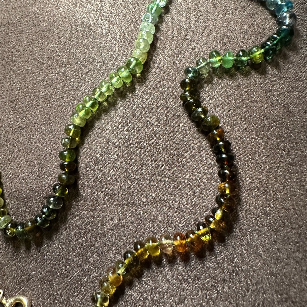 Encirkled Jewelry Mini Camo Gemstone and 14k Necklace 21 in - Picture 4 of 9